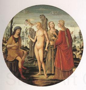 Girolamo di Benvenuto The Judgment of Paris (mk05) Spain oil painting art